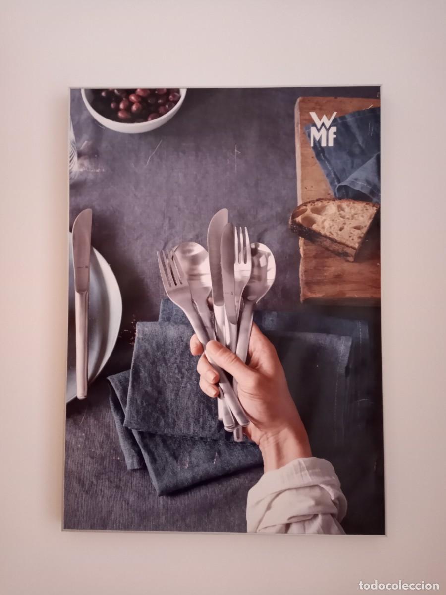 Fotograf&iacute;a antigua: FOTO DE WMF ENMARCADA EN ALUMINIO PLATA MATE. 70X50 CM.