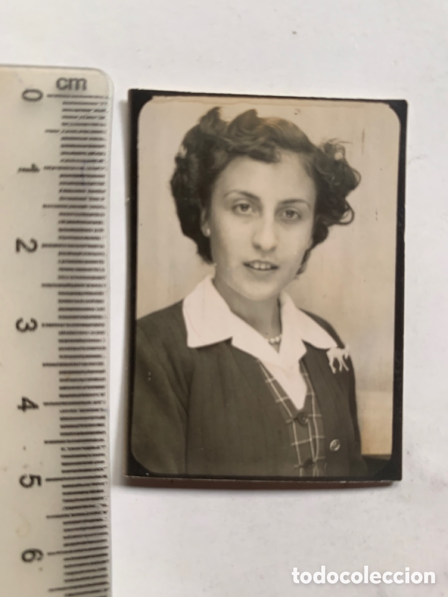 Fotografia antica: FOTOMATON. PHOTOMATON. JULIETA CON BONITO BROCHE. FOTO RAPIDA.