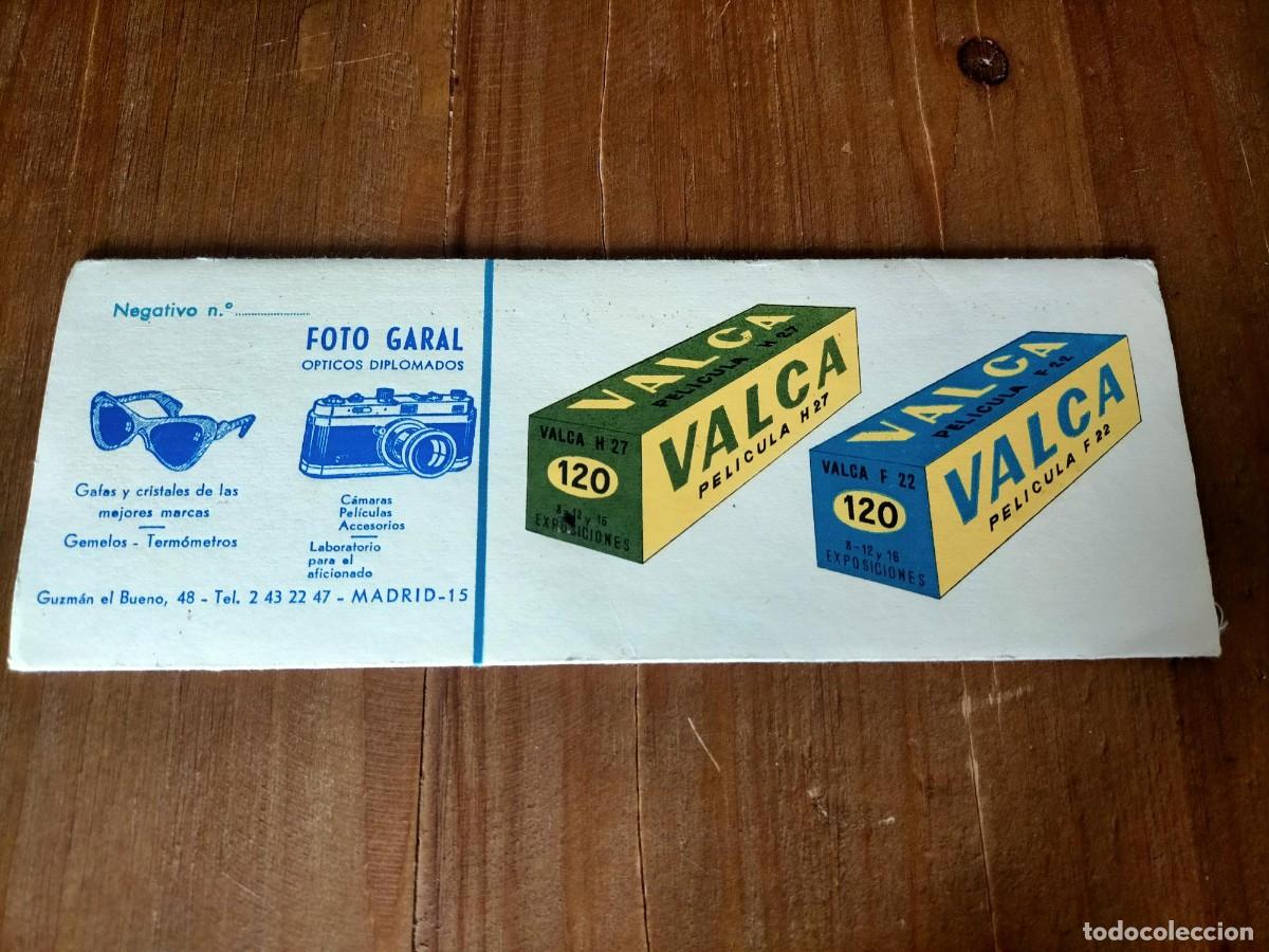 Fotograf&iacute;a antigua: ESTUCHE DE CART&Oacute;N PARA NEGATIVOS FOTOS A&Ntilde;OS SESENTA ,SIN NEGATIVOS, VALCA H27 VALCA F 22 FOTO GARAL