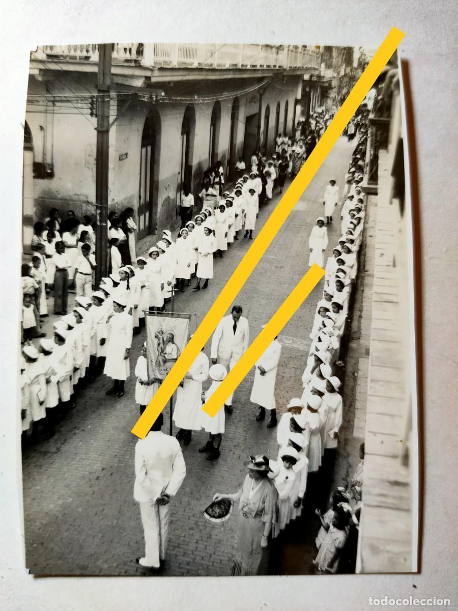 Alte Fotografie: Antigua fotograf&iacute;a. Procesi&oacute;n. Panam&aacute;. A&ntilde;os 30.