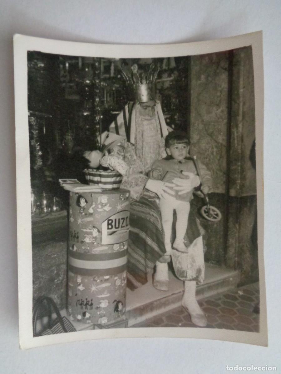 Antique Photography: MINUTERO DE FOTOGRAFO DE NAVIDAD : NI&Ntilde;OS CON REY MAGO