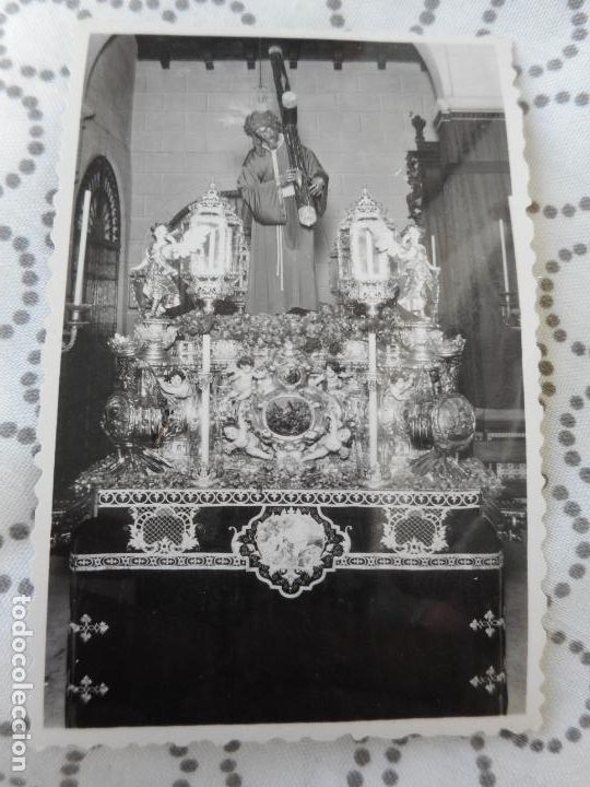 Fotografia antiga: ANTIGUA FOTOGRAFIA PASO CRISTO JESUS DEL GRAN PODER. FOTO SERRANO. SEVILLA A&Ntilde;OS 40??