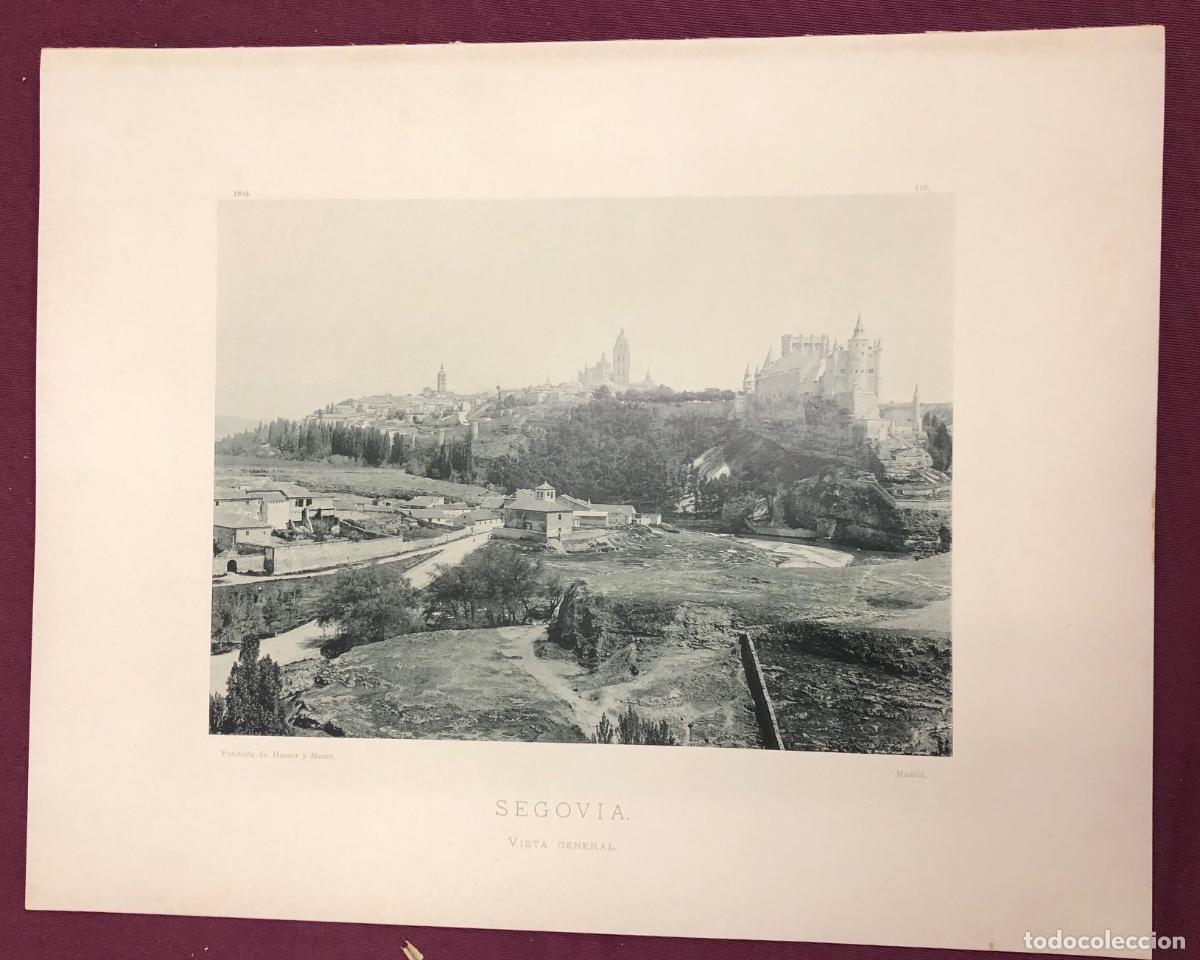 Fotografia antica: FOTOTIPIA SEGOVIA. VISTA GENERAL. HAUSER Y MENET. N&ordm; 119. A&Ntilde;O 1893