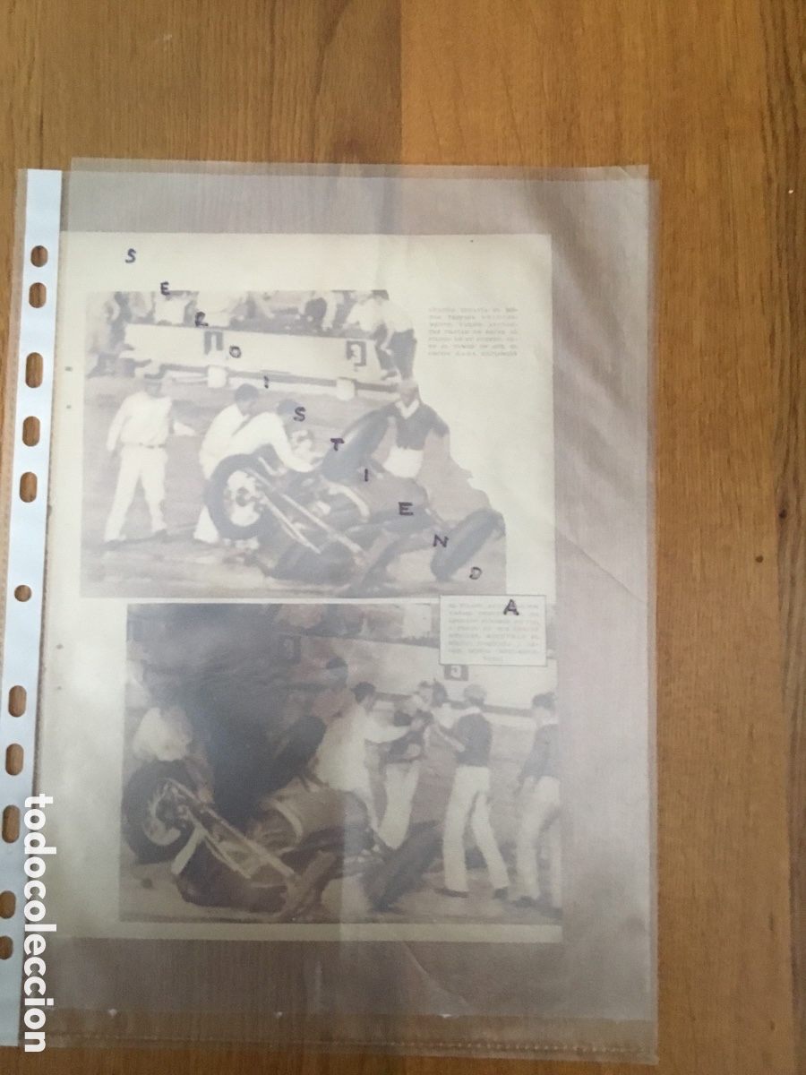 Fotograf&iacute;a antigua: - AUTOMOVILISMO - Coche incendiado en una carrera de velocidad. 2 fotograf&iacute;as. 1933