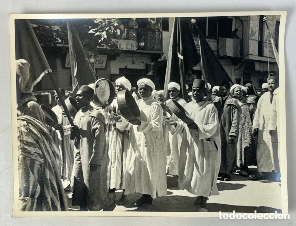 Fotografia antiga: FOTOGRAFIA ANTIGUA DE TETU&Aacute;N - DESFILE - 18 X 24 CM