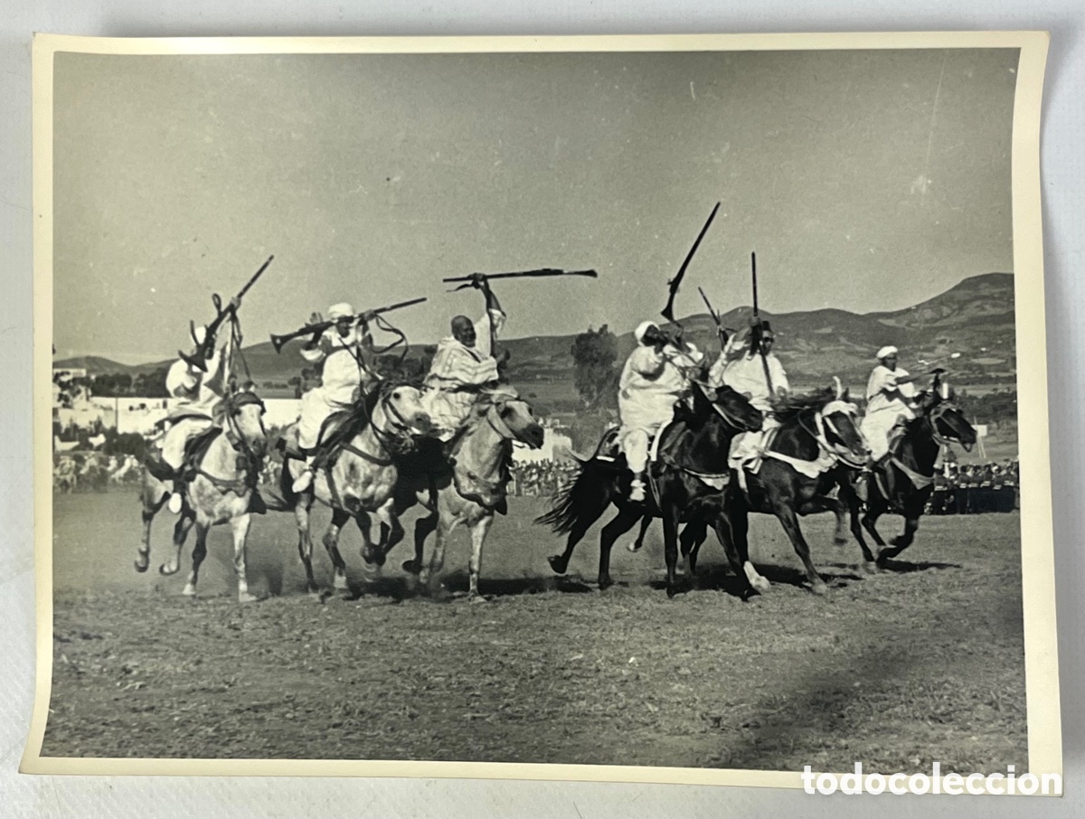 Fotografia antiga: ANTIGUA FOTOGRAF&Iacute;A DE TETU&Aacute;N - CORRIDAS DE P&Oacute;LVORA - 18 X 24 CM