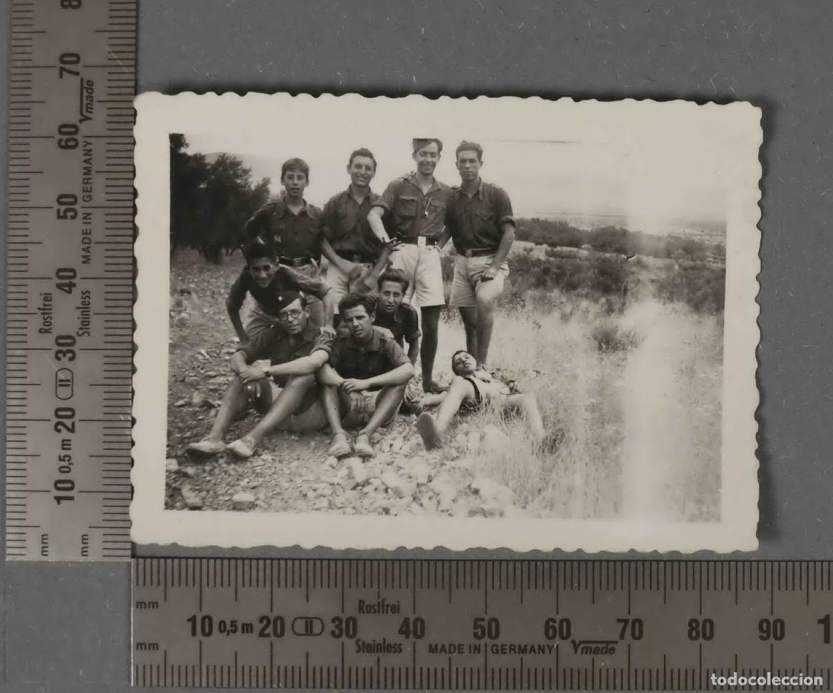 Alte Fotografie: FOTOGRAFIA. CAMPAMENTO RUIZ DE LA HERMOSA. DAIMIEL. 1943. FRENTE DE JUVENTUDES