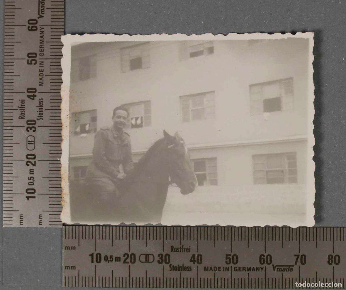 Fotografia antiga: FOTOGRAFIA. MILITAR A CABALLO