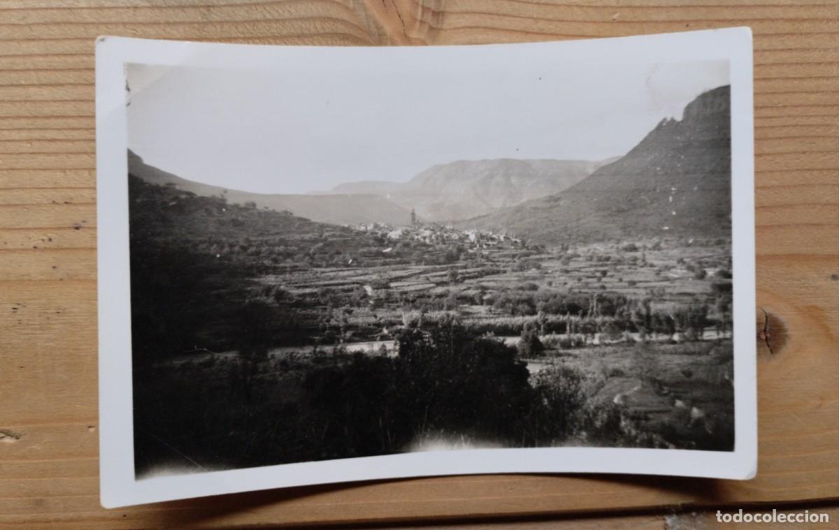 Photographie ancienne: Fotograf&iacute;a antigua de vista general de Campos de Arenoso, pueblo en Castell&oacute;n