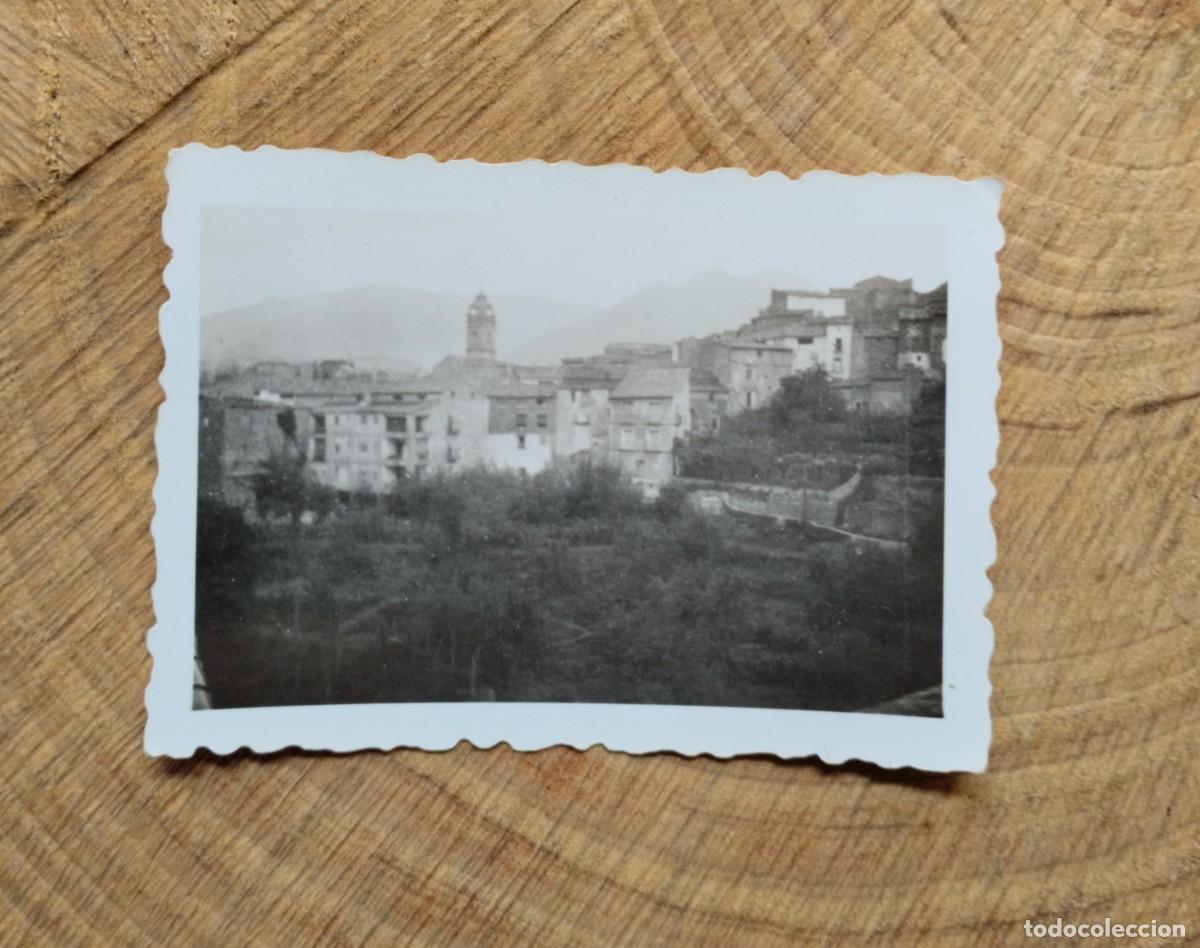 Fotografia antiga: Fotograf&iacute;a antigua de vista del pueblo de Mont&aacute;n en Castell&oacute;n