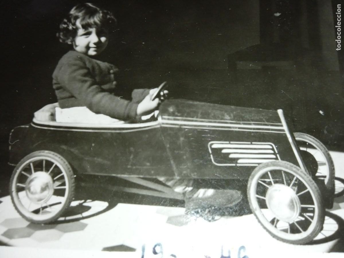 Fotograf&iacute;a antigua: Fotograf&iacute;a COCHE PEDALES: SAUQUILLO