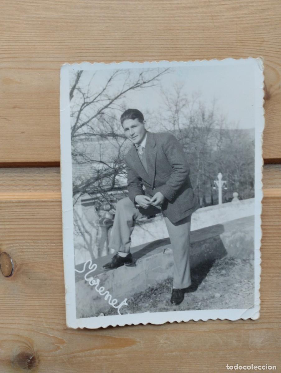 Fotograf&iacute;a antigua: Fotograf&iacute;a antigua de un hombre posando. Banyeres de Mariola. Alicante. Fot&oacute;grafo Morenet.
