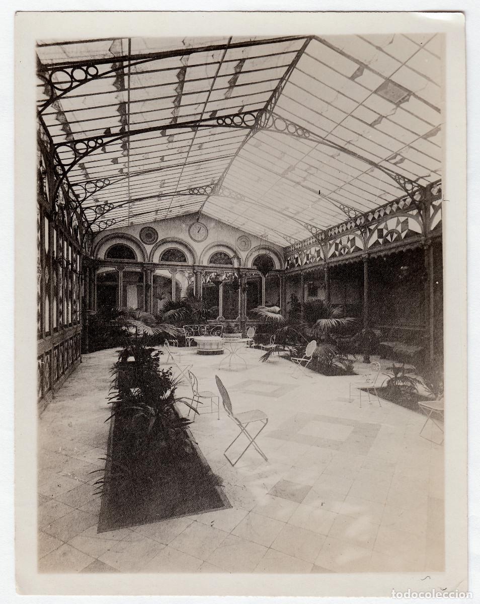 Antique Photography: Precioso jard&iacute;n de invierno modernista con vidrieras. Hotel? A&ntilde;os 20? q aa
