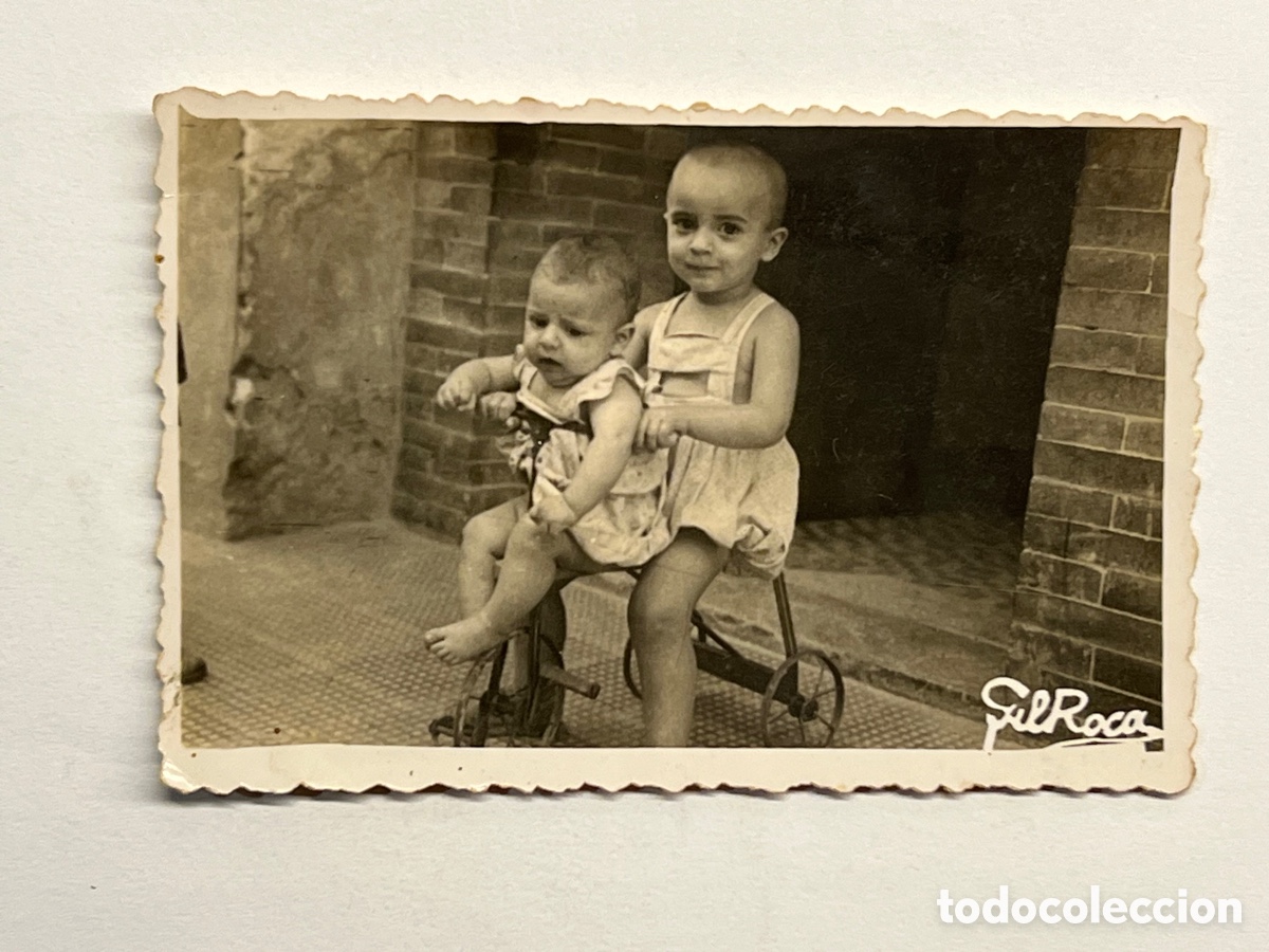 Fotografia antica: NI&Ntilde;OS.., GIL ROCA, Castell&oacute;n&hellip; Fotograf&iacute;a los Ni&ntilde;os del Triciclo&hellip; verano de 1949