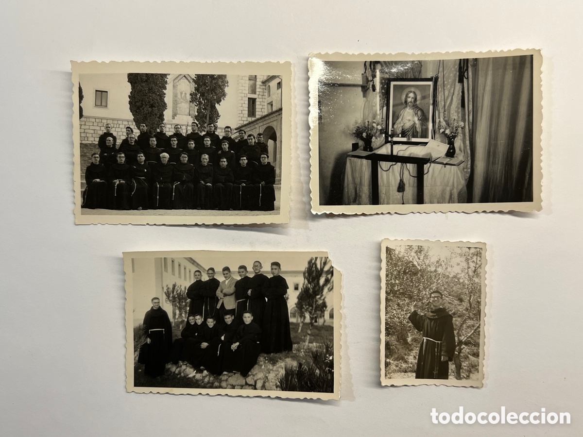 Antique Photography: BENISA Alicante (4) fotograf&iacute;as de la Orden Franciscana.. diferentes rincones.. (h.1955?)