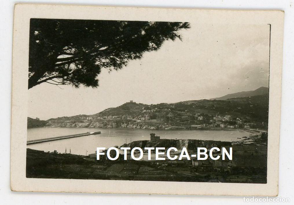 Fotograf&iacute;a antigua: FOTO ORIGINAL SANT FELIU DE GUIXOLS VISTA DEL PUERTO A&Ntilde;O 1934 COSTA BRAVA