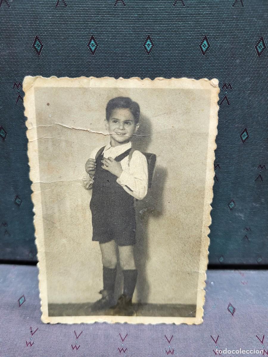 Fotograf&iacute;a antigua: ANTIGUA FOTOGRAFIA NI&Ntilde;O ESCOLAR COLEGIO