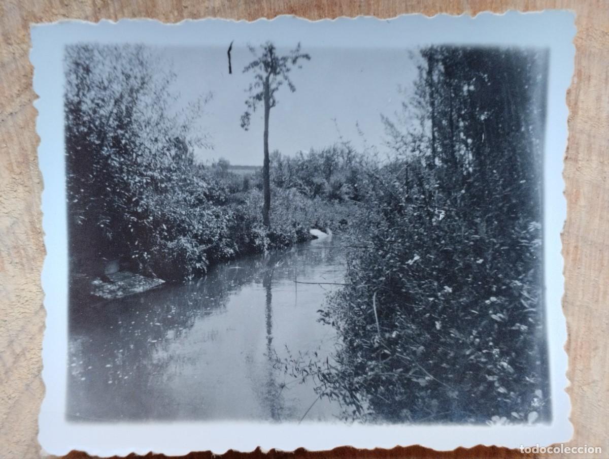Fotografia antiga: Fotograf&iacute;a antigua de Muelo de N&aacute;jera, La Rioja. A&ntilde;os 20 (r&iacute;o)