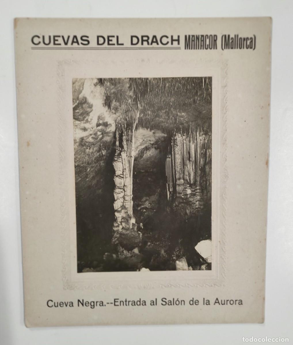 Fotograf&iacute;a antigua: Fotograf&iacute;a - Recordatorio - CUEVAS DEL DRACH - Cueva Negra - Entrada al Sal&oacute;n de la Aurora MANACOR (