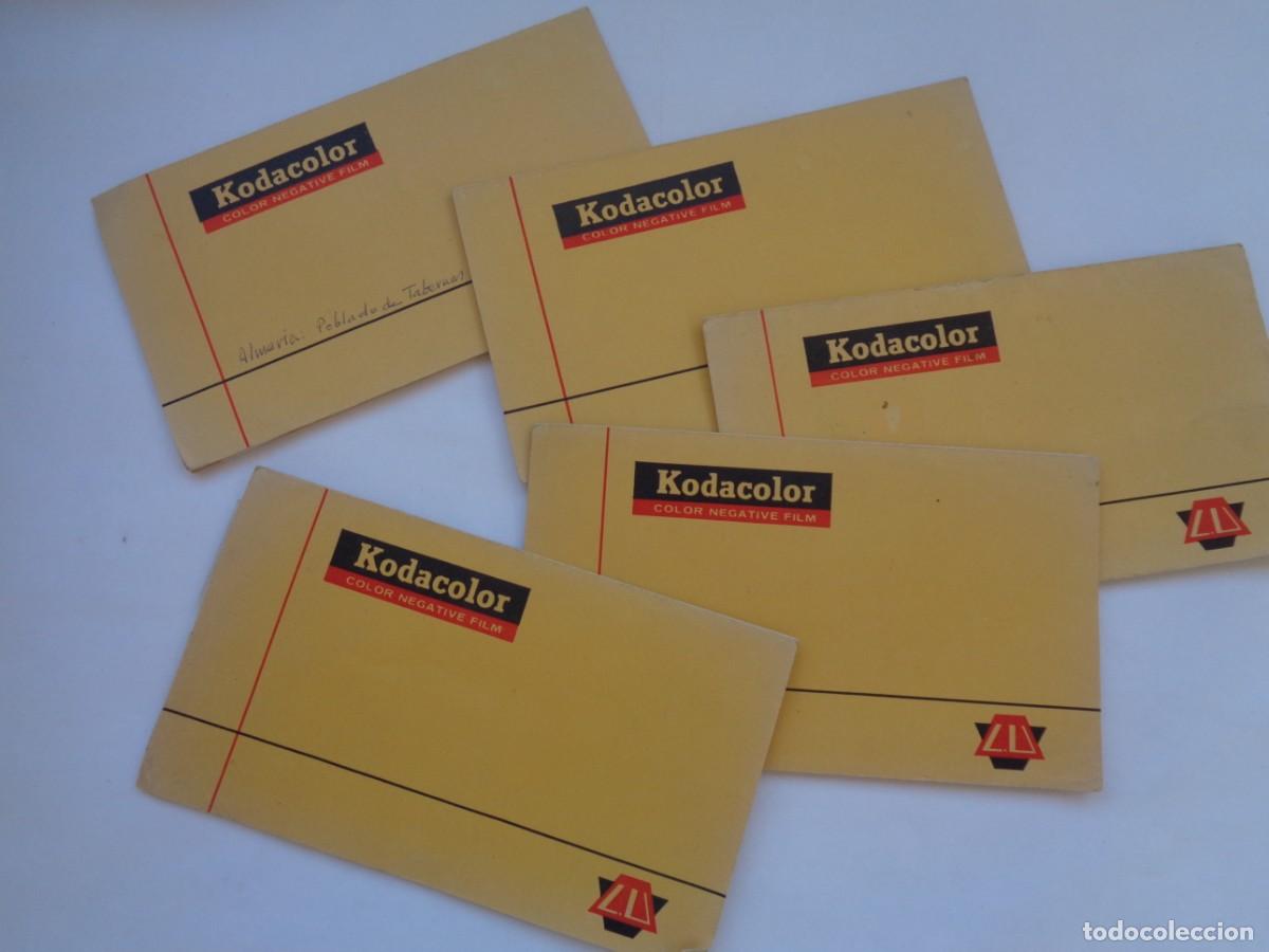 Fotografia antica: LOTE DE 5 FUNDAS DE KODAKCOLOR CON LOS NEGATIVOS DE 82 FOTOS: POBLADO TABERNAS ALMERIA, ETC