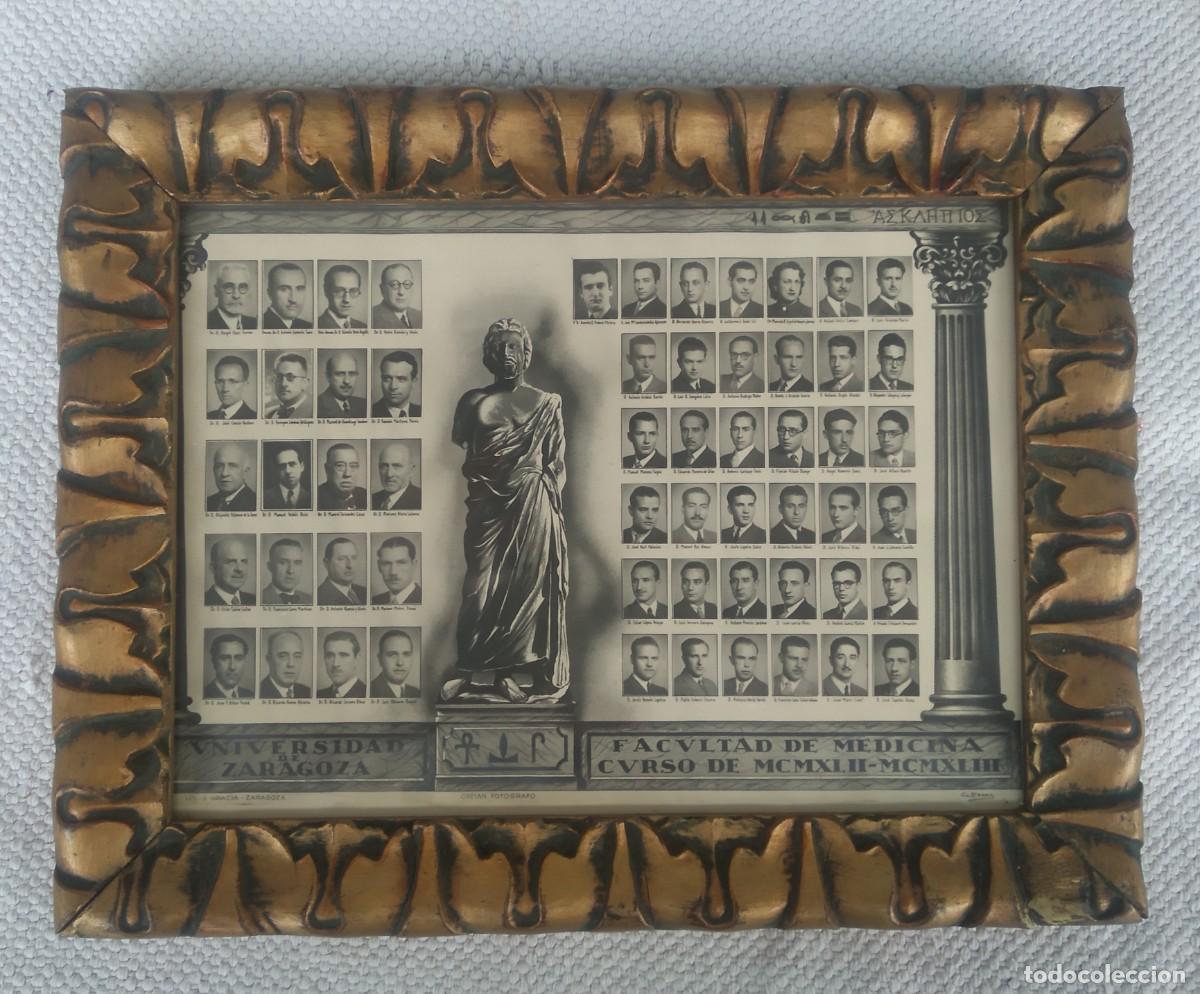 Alte Fotografie: FOTOGRAF&Iacute;A ORLA FACULTAD DE MEDICINA CURSO 1942-1943. UNIVERSIDAD DE ZARAGOZA