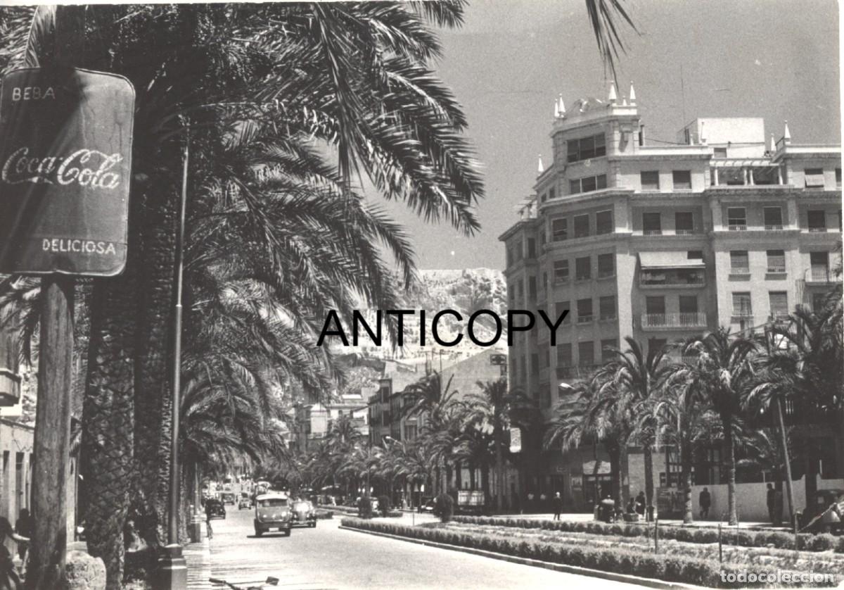 Fotografia antiga: Fotograf&iacute;a. Alicante. Paseo Alfonso X. 1958.