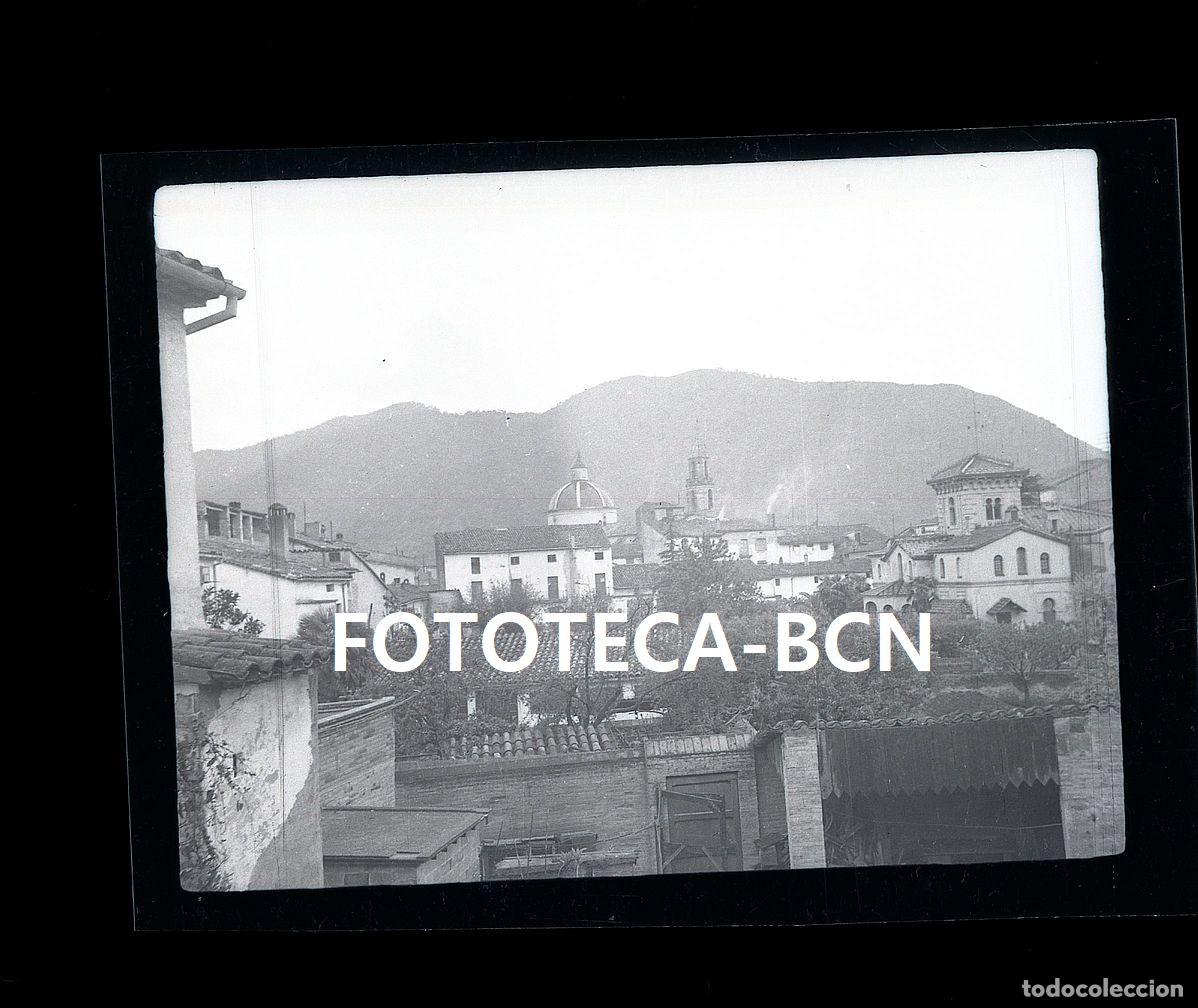 Fotografia antiga: NEGATIVO CAPELLADES VISTA DE LA POBLACION A&Ntilde;O 1946
