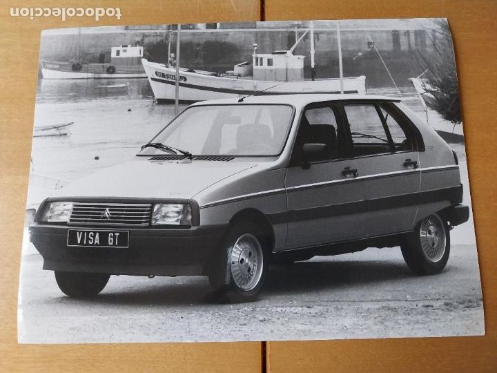 Fotograf&iacute;a antigua: CITROEN VISA GT FOTO AGENCIA ORIGINAL 24 X 18CM A&Ntilde;O 1985 PUERTO PESQUERO