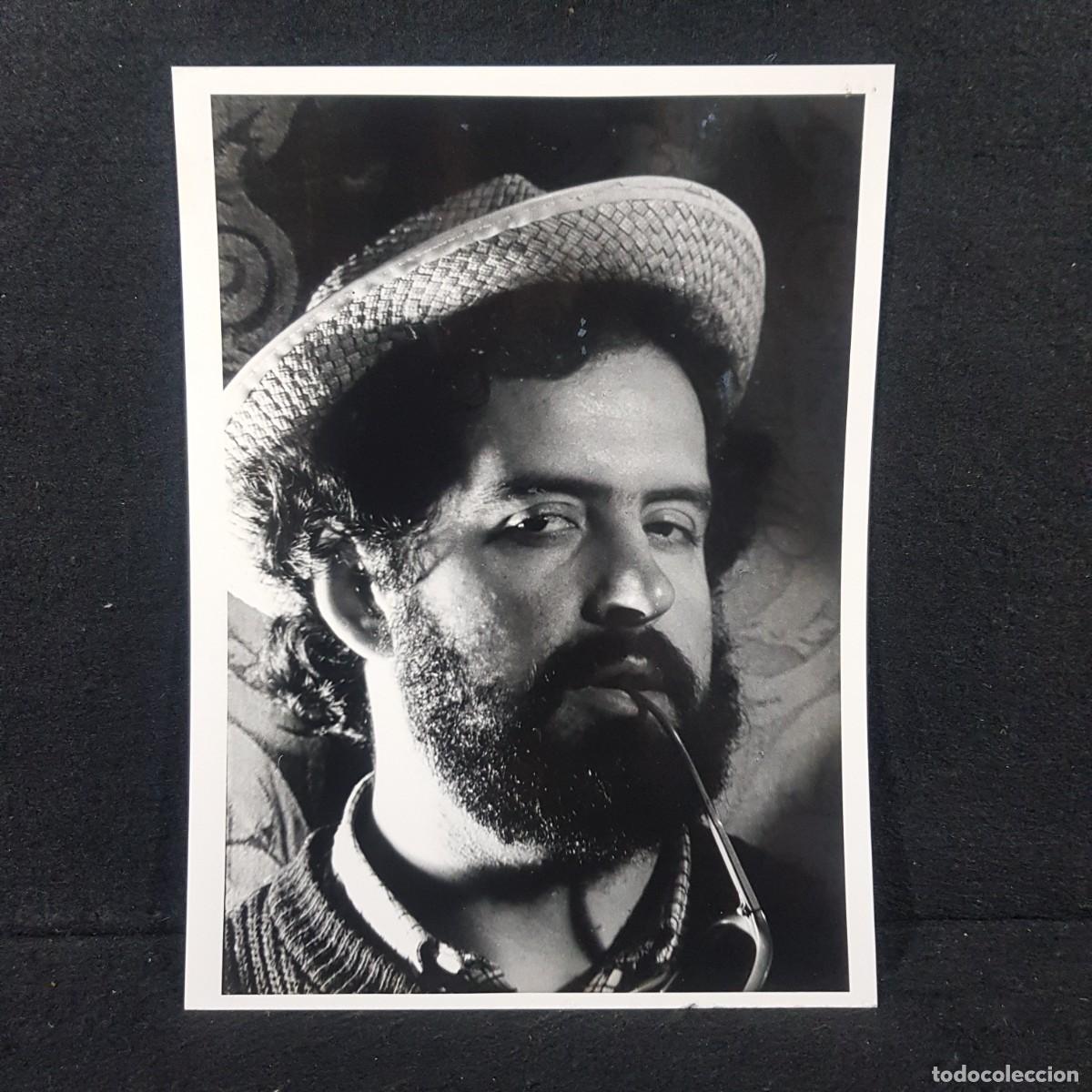 Fotografia antica: ANTIGUA FOTO BLANCO Y NEGRO - HOMBRE CON GAFAS Y SOMBRERO - 18X24 Cm / 11
