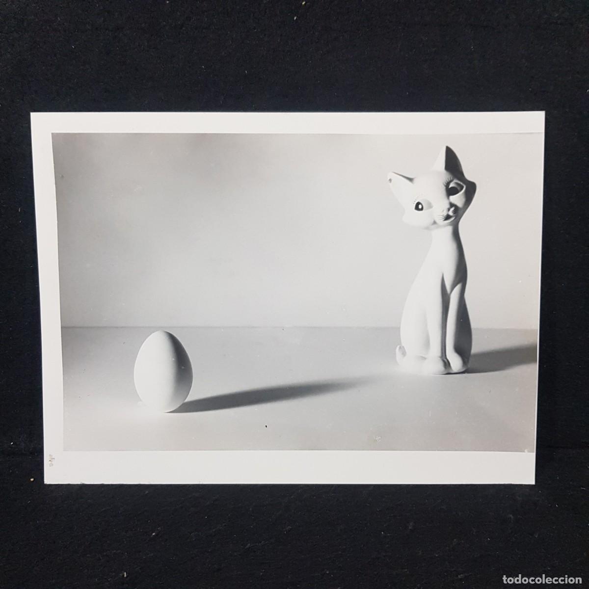 Fotografia antica: ANTIGUA FOTO BLANCO Y NEGRO - ESCULTURA DE DISE&Ntilde;O PARA CATALOGO - 24X18 Cm / 18