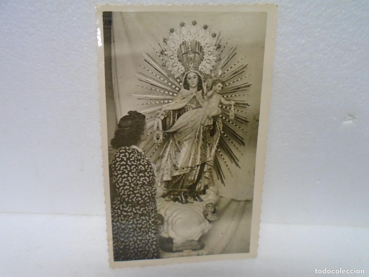Fotograf&iacute;a antigua: FOTOGRAFIA ANTIGUA DE LA VIRGEN DEL CARMEN,A&Ntilde;OS 40-50, 14X9 CM.