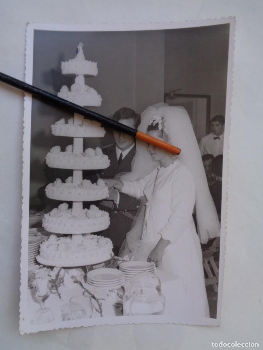 Fotograf&iacute;a antigua: AVIACION : FOTO DE BODA MILITAR DEL EJERCITO DEL AIRE, OFICIAL CON CORDON .. 12 X 18