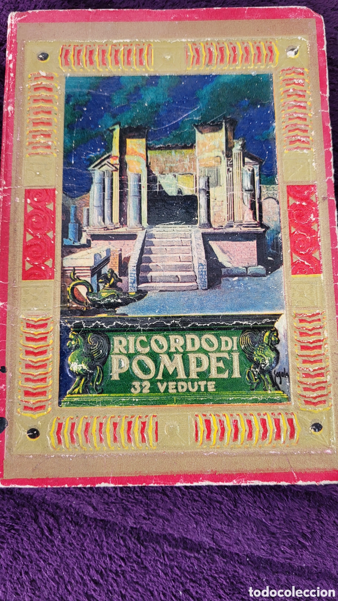 Fotograf&iacute;a antigua: Recuerdos de Pompeya fotograf&iacute;as postales