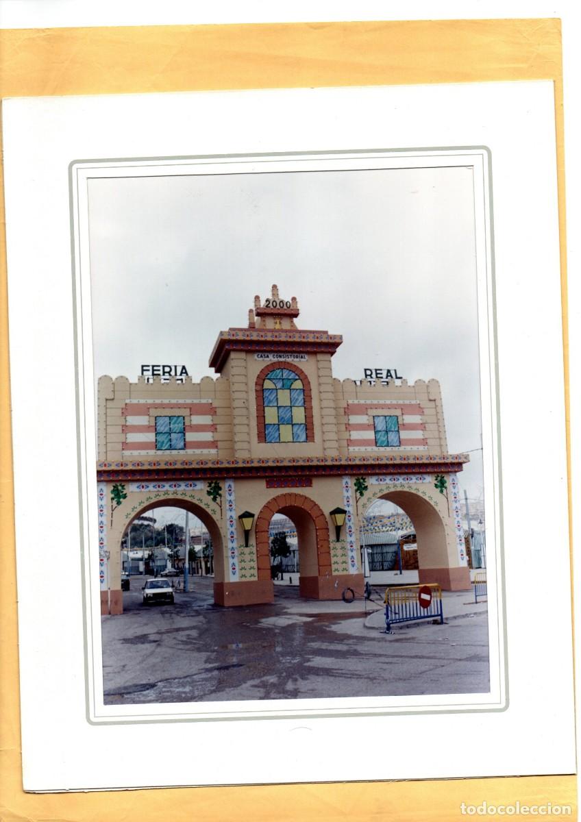 Fotograf&iacute;a antigua: ALGECIRAS FERIA REAL 2000 FOTO ORIGINAL DE LA PORTADA DEL RECINTO FERIAL 25X20