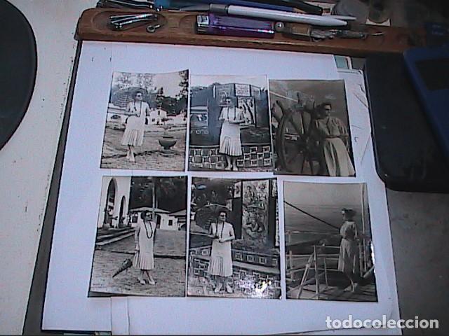 Photographie ancienne: LOTE DE 6 FOTOGRAFIAS. POSADOS DE MUJER DE FUNCIONARIO. 1960. GUINEA ECUATORIAL ESPA&Ntilde;OLA.