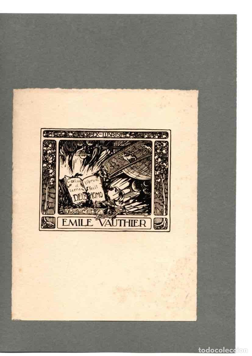 Fotograf&iacute;a antigua: EXLIBRIS EMILE VAUTHIER. C. 1930
