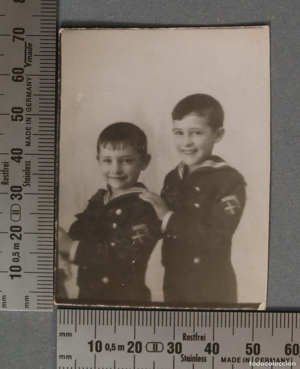 Alte Fotografie: FOTOGRAFIA. NI&Ntilde;OS VESTIDOS DE MARINO. CA. 1930