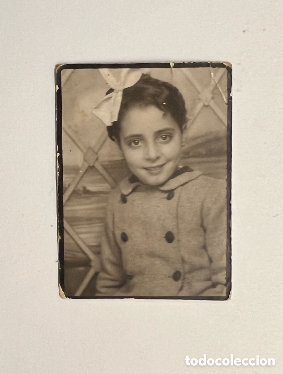 Alte Fotografie: FOTOMATON. Fotografia Ni&ntilde;a con Coleta&hellip; (h.1950?)