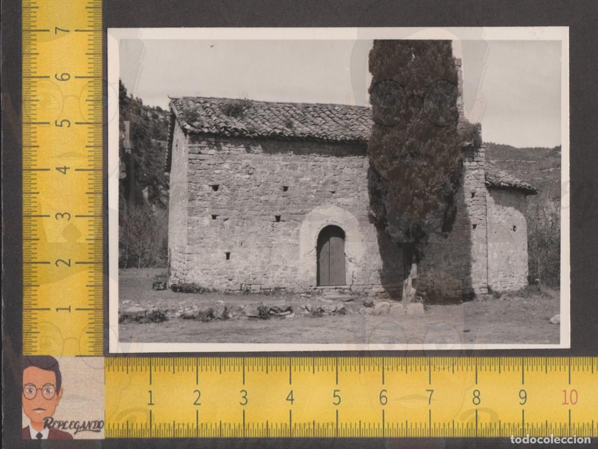 Photographie ancienne: SANT MIQUEL DEL FAI : VISTA ERMITA DE SANT MART&Iacute; - MART&Iacute;N - FOTO ANTIGUA A&Ntilde;OS 50/60 CATALUNYA
