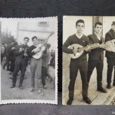 Fotografía antigua: ANTIGUAS FOTOGRAFIAS CUADRILLA MUSICOS GUITARRA LAUD ORIGEN MURCIA