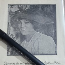Fotografía antigua: RAQUEL MELLER RECUERDO ORIGINAL AUTOGRAFIADO TEATRO-CIRCO DE ALBACETE 10 X 15 CTMS AÑO 1917...