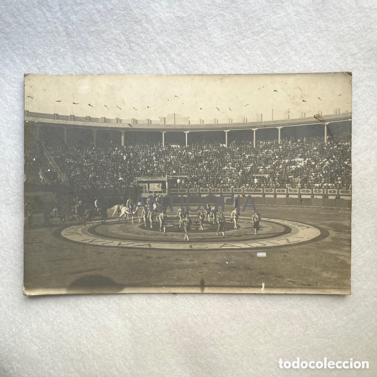 Fotografia antiga: ANTIGUA FOTOGRAF&Iacute;A INAUGURACI&Oacute;N PLAZA DE TOROS DE C&Aacute;DIZ