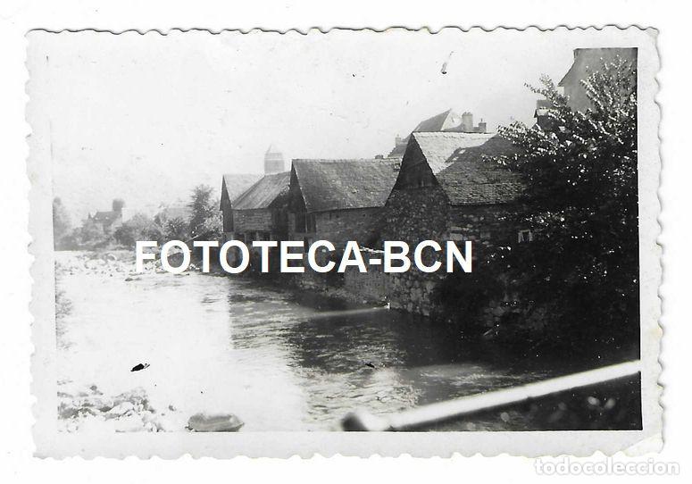 Alte Fotografie: FOTO ORIGINAL LES VISTA DE LA POBLACION A&Ntilde;O 1955 VALL D'ARAN ARAN