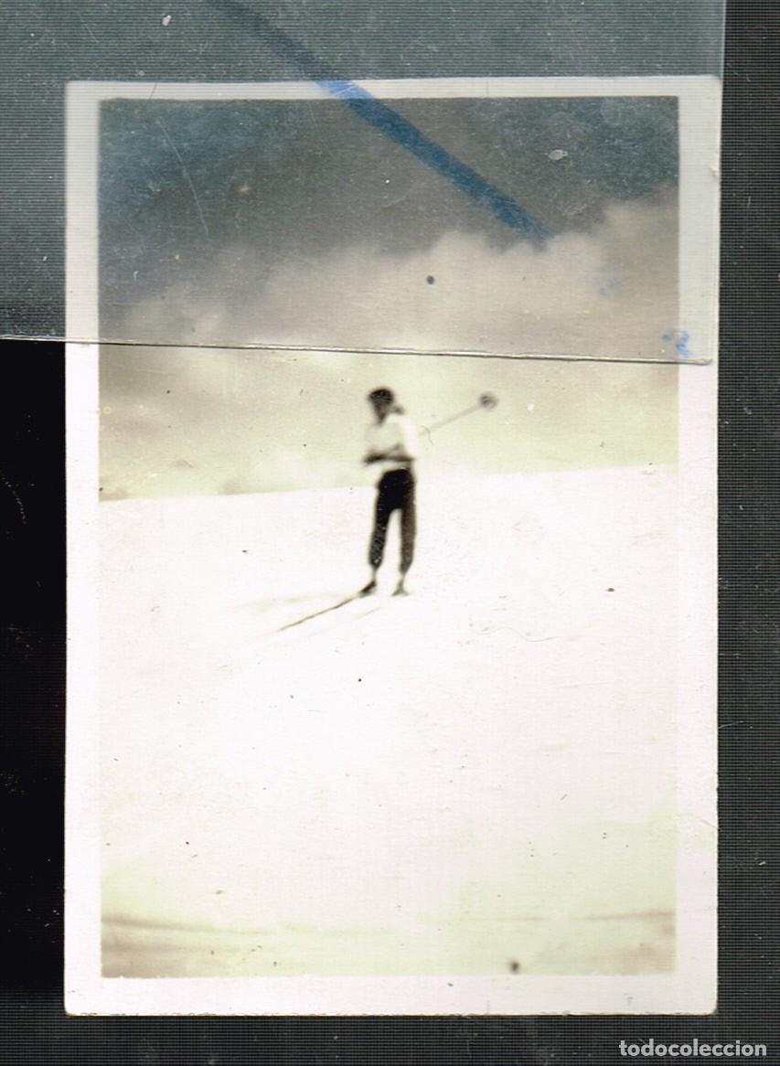 Fotograf&iacute;a antigua: 1932 17/4 LA MOLINA ESQUIADOR SOLITARIO