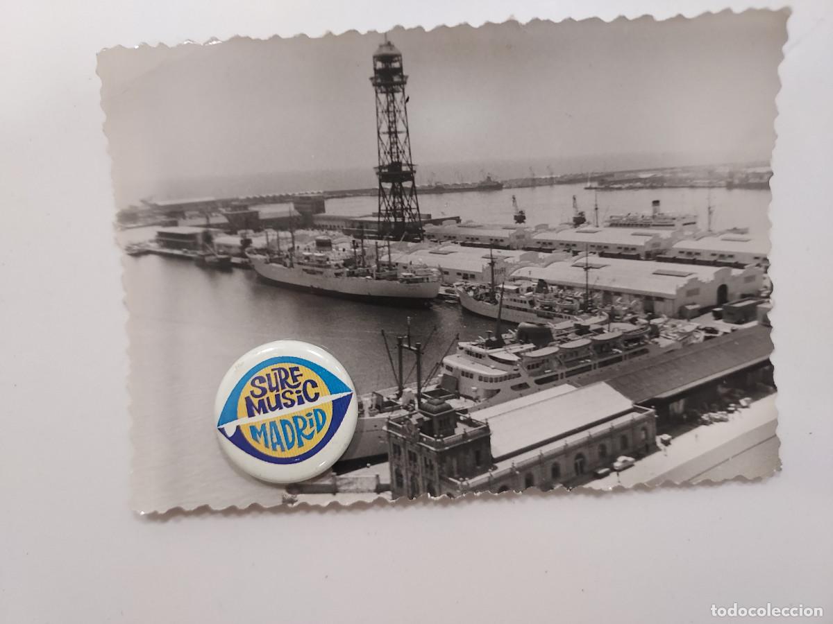 Alte Fotografie: FOTOGRAF&Iacute;A VISTA DEL PUERTO DE BARCELONA &iquest; 1958 ?. 10 x 7 cm