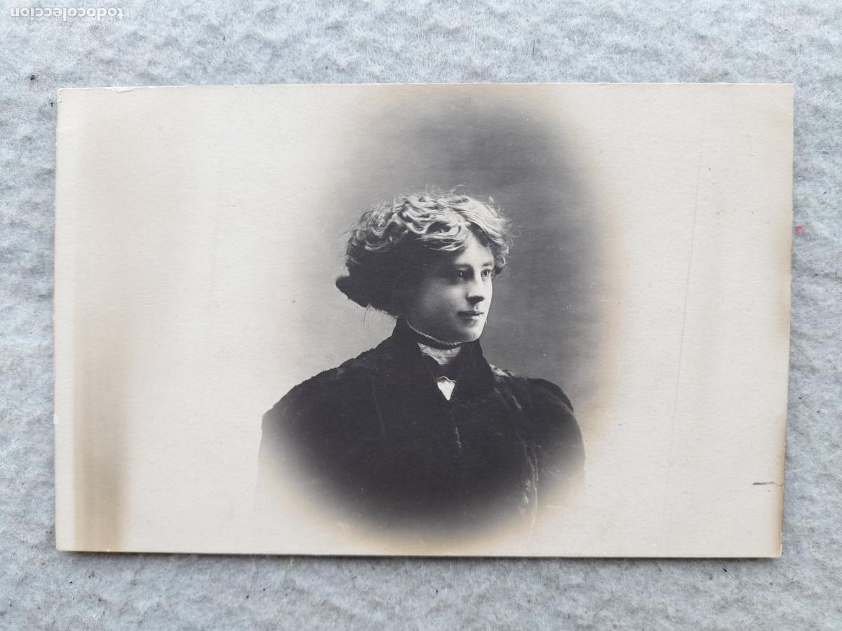 Fotografia antiga: Fotograf&iacute;a Antigua de Se&ntilde;orita. A&ntilde;o 1909.