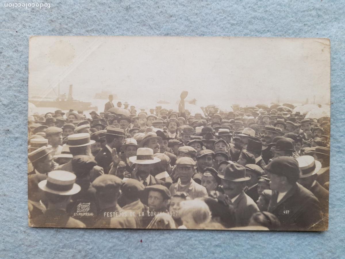 Fotograf&iacute;a antigua: Fotograf&iacute;a antigua de Festejos de La Coru&ntilde;a. A&ntilde;o 1907.