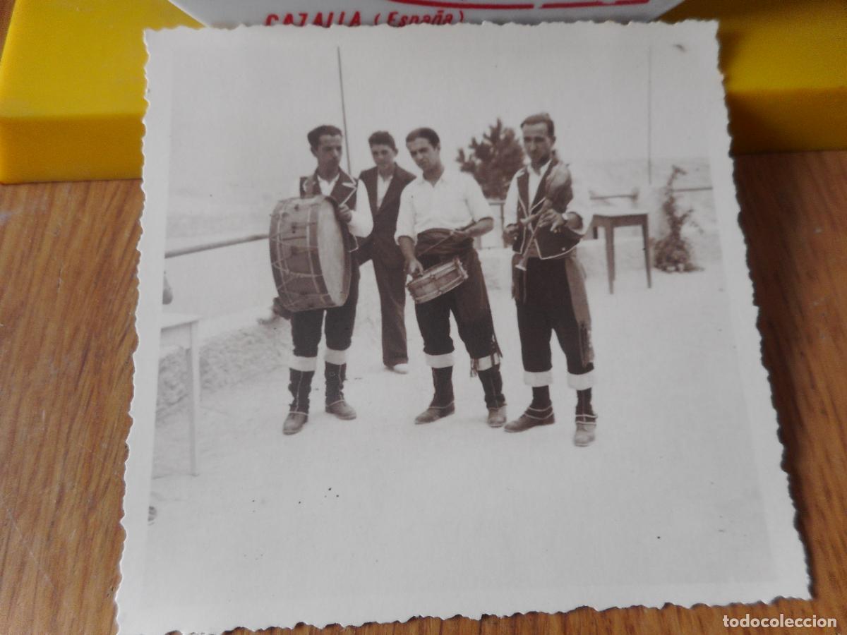 Alte Fotografie: ANTIGUA FOTOGRAFIA CHICOS CON TAMBORES Y GAITA. PONTEAREAS PUENTEAREAS PONTEVEDRA 1921?