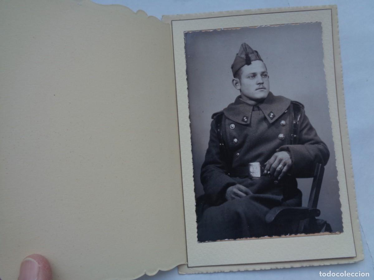 Antique Photography: FOTO DE ESTUDIO DE MILITAR DE ARTILLERIA EN CARPETA