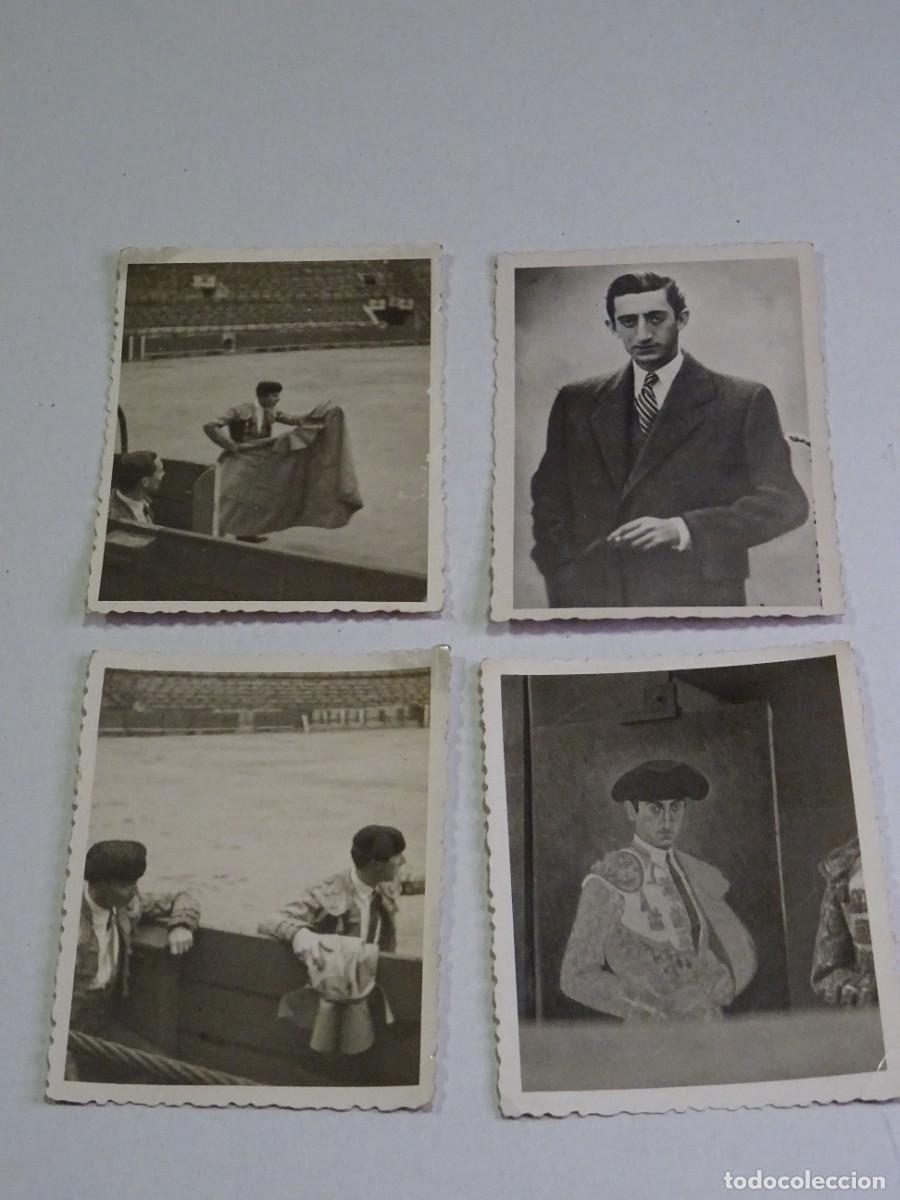 Fotograf&iacute;a antigua: (ALB3) 4 FOTOGRAF&Iacute;AS DEL TORERO MANOLETE A&Ntilde;O 1948 - 6,5X8,5CM CADA FOTOGRAF&Iacute;A